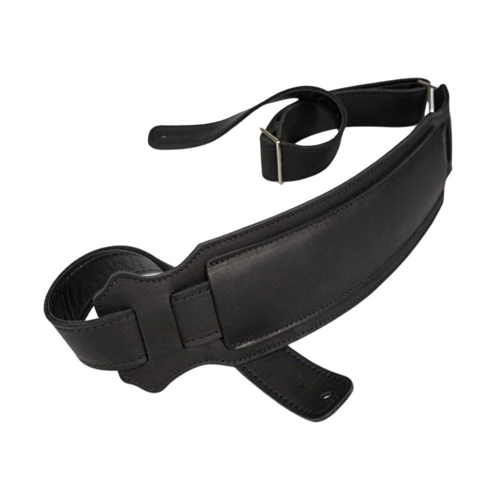 Franklin Vintage Black Glove leather bass strap w/suede backing and 3.5″ shoulder pad Franklin Straps
