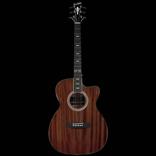 Hagstrom Mora II Series Concert AC/EL Guitar with Cutaway in Natural Hagstrom Guitars Acoustic Guitars