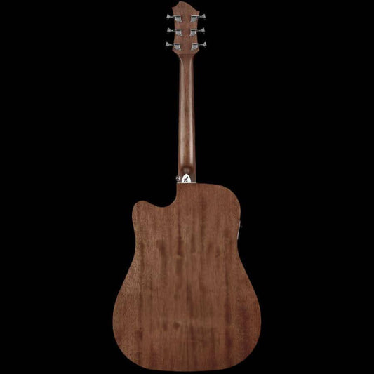Hagstrom Mora II Series Dreadnought AC/EL Guitar with Cutaway in Natural Hagstrom Guitars Acoustic Guitars