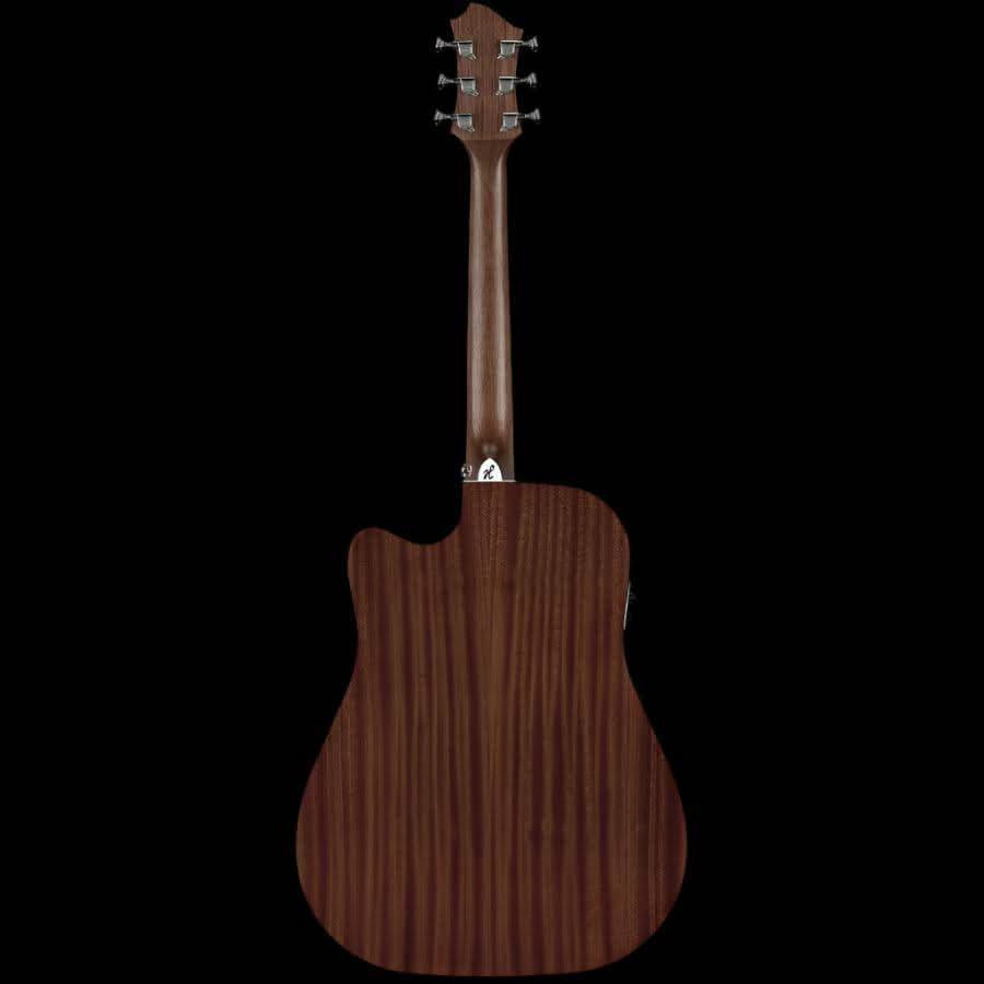 Hagstrom Siljan II Series Dreadnought AC/EL Guitar with Cutaway in Tobacco Sunburst Hagstrom Guitars Acoustic Guitars