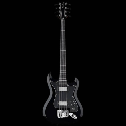 Hagstrom H8-II Bass Guitar in Black Gloss Hagstrom Guitars Bass Guitars