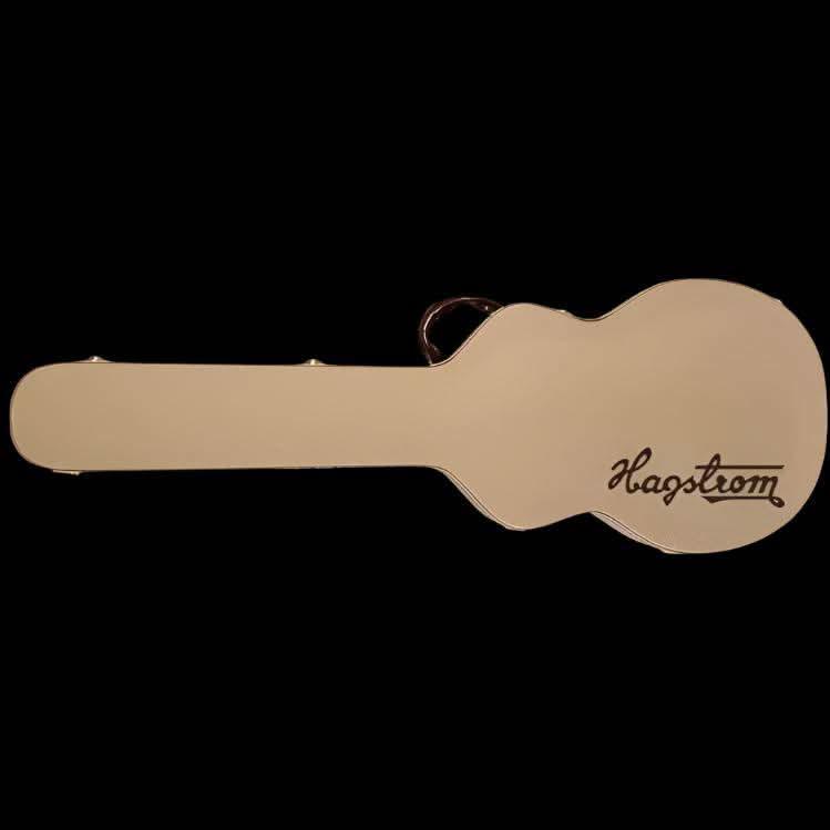 Hagstrom Left Hand Swede Bass Guitar in Wild Cherry Transparent Gloss Hagstrom Guitars Bass Guitars