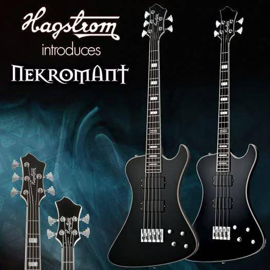 Hagstrom Nekromant 4 Bass Black Gloss Hagstrom Guitars Bass Guitars