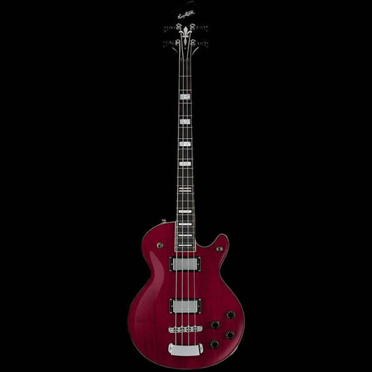 Hagstrom Swede Bass Guitar in Wild Cherry Transparent Gloss Hagstrom Guitars Bass Guitars