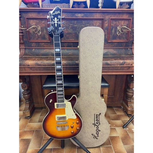 2021 Hagstrom Super Swede Guitar in Vintage Sunburst Hagstrom Guitars Electric Guitars