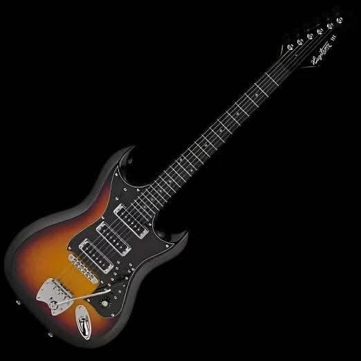 Hagstrom H-III Retroscape Guitar in 3-Tone Sunburst Hagstrom Guitars Electric Guitars