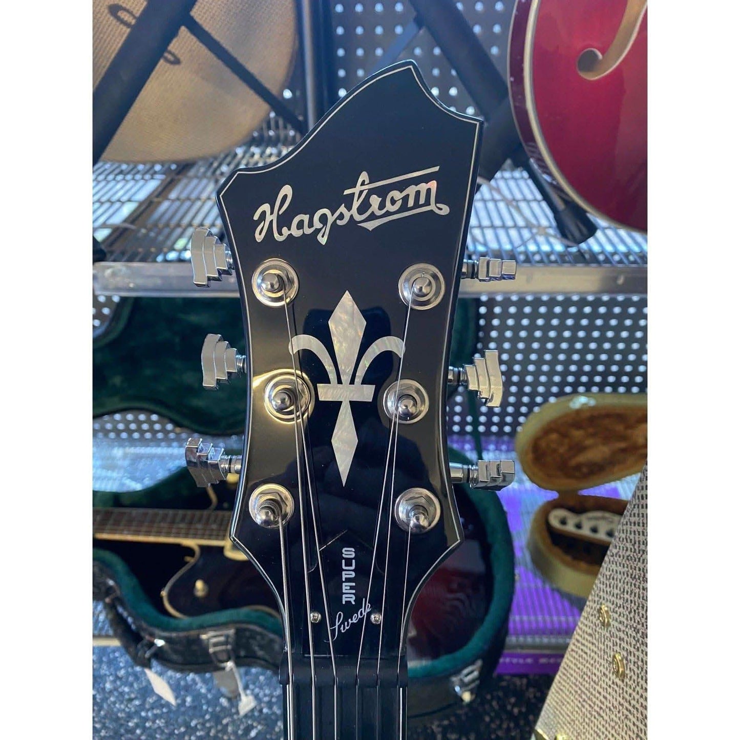 Hagstrom Super Swede Guitar in White Gloss