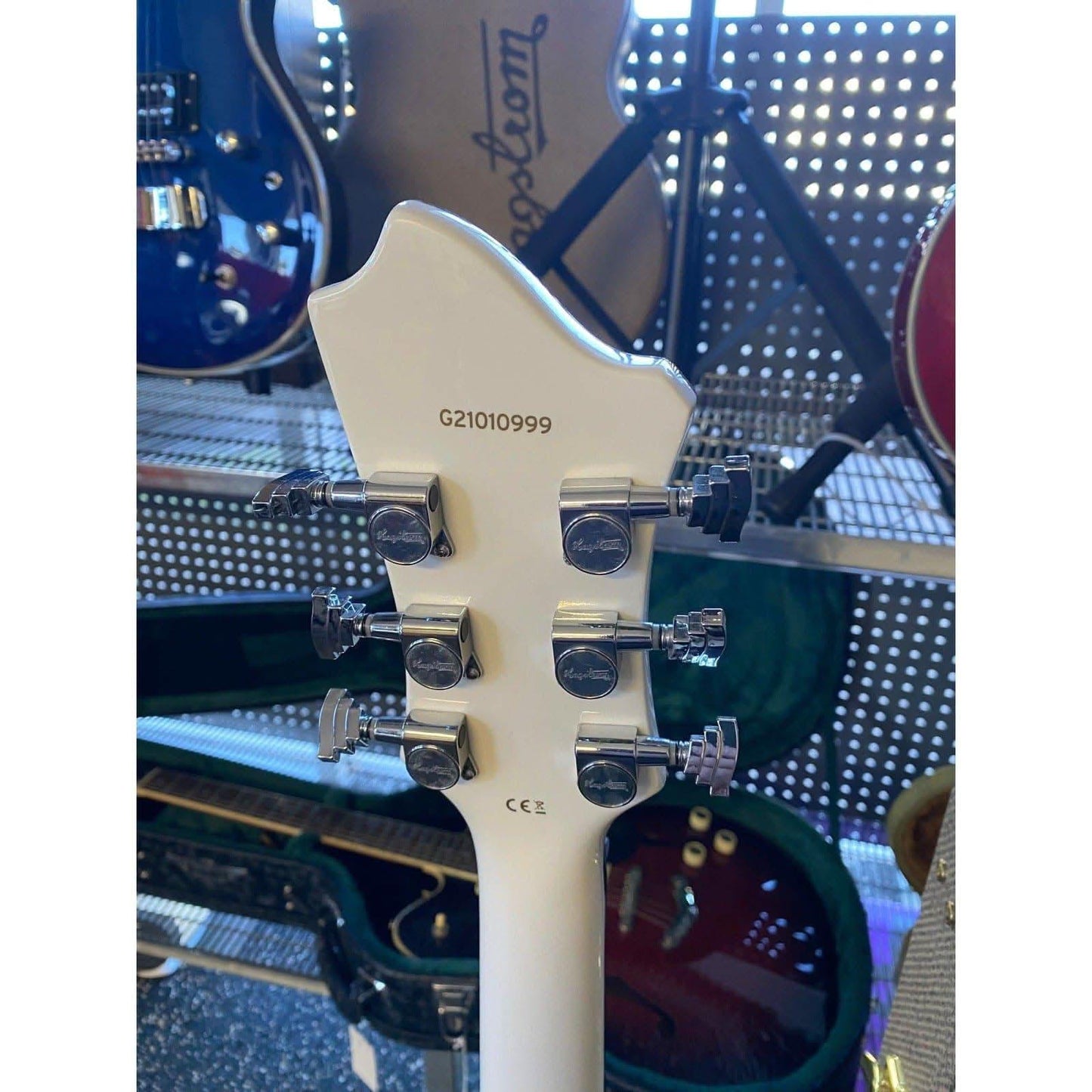 Hagstrom Super Swede Guitar in White Gloss