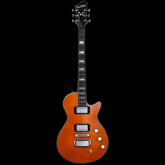 Hagstrom Ultra Max Guitar in Milky Mandarin Satin Hagstrom Guitars Electric Guitars