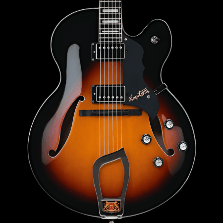 Hagstrom HJ800 Hollow Body Guitar in 3 Tone Sunburst