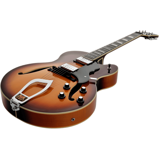 Hagstrom HJ800 Hollow Body Guitar in Vintage Sunburst Hagstrom Guitars Hollow Body Guitars