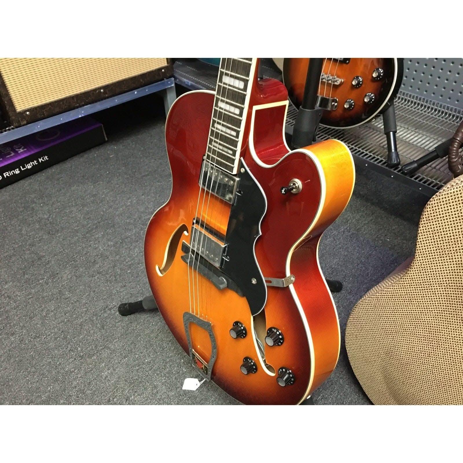 Hagstrom HJ800 Hollow Body Guitar in Vintage Sunburst Hagstrom Guitars Hollow Body Guitars