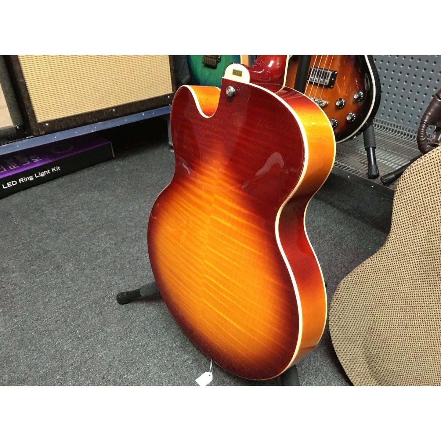 Hagstrom HJ800 Hollow Body Guitar in Vintage Sunburst Hagstrom Guitars Hollow Body Guitars