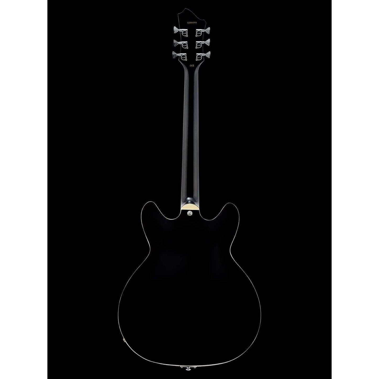 Hagstrom Tremar HJ500 Hollow Body Guitar in Black Gloss