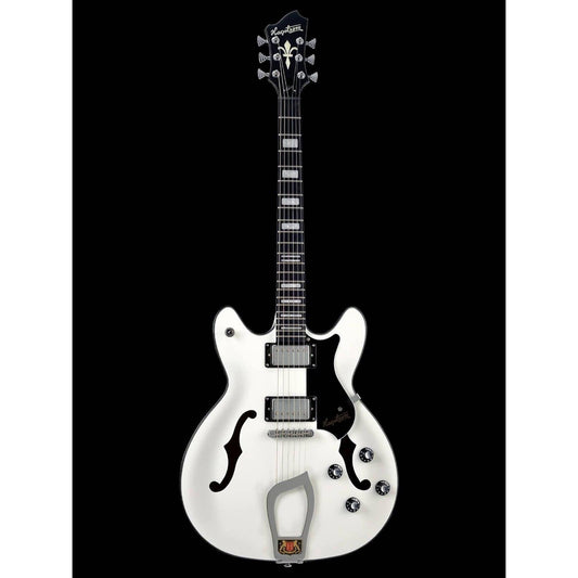 Hagstrom Viking Semi-Hollow Guitar in White Gloss Hagstrom Guitars Semi-Hollow Guitars