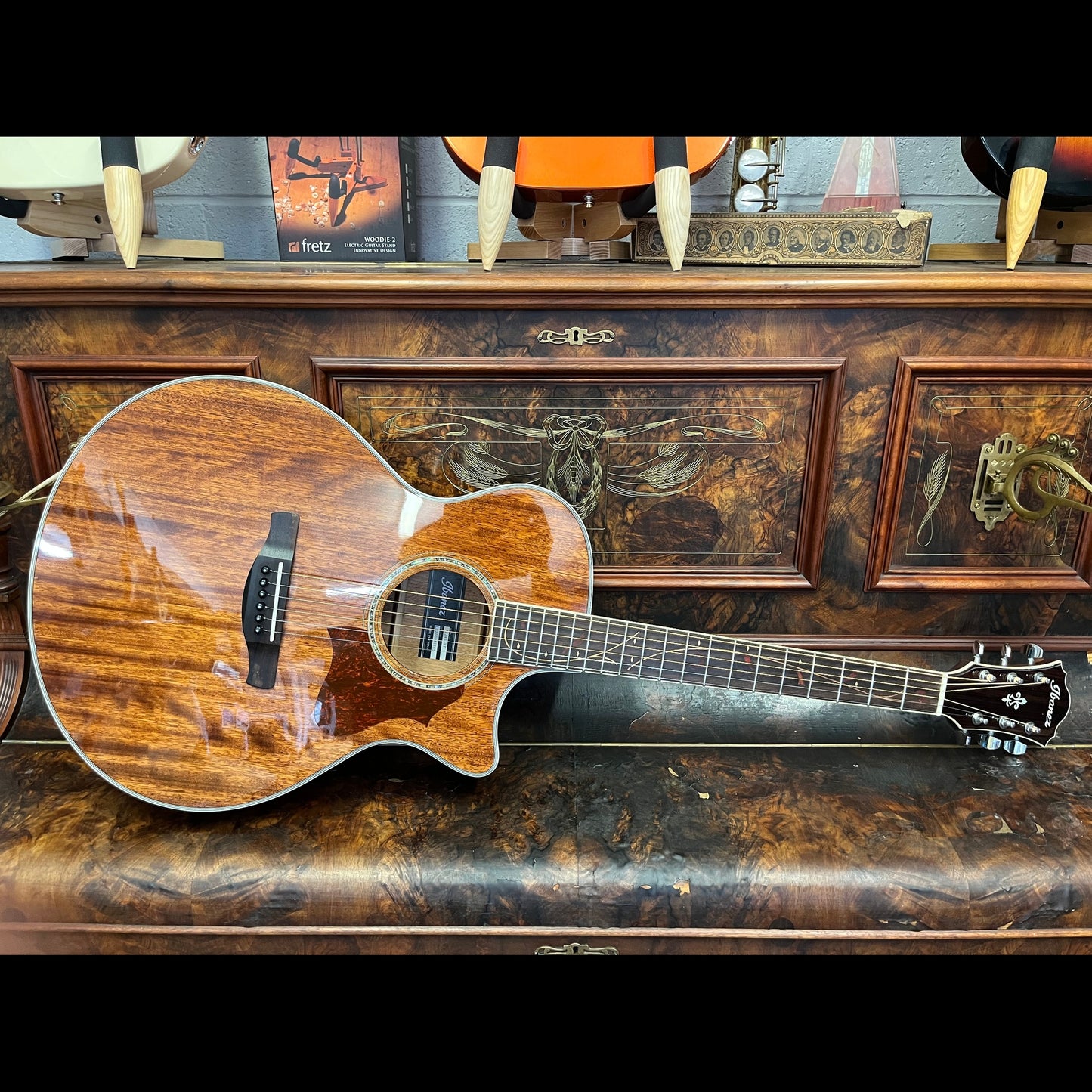 Ibanez AE245-NT Acoustic-Electric Guitar with Solid Okoume Top USED Ibanez Acoustic Guitars