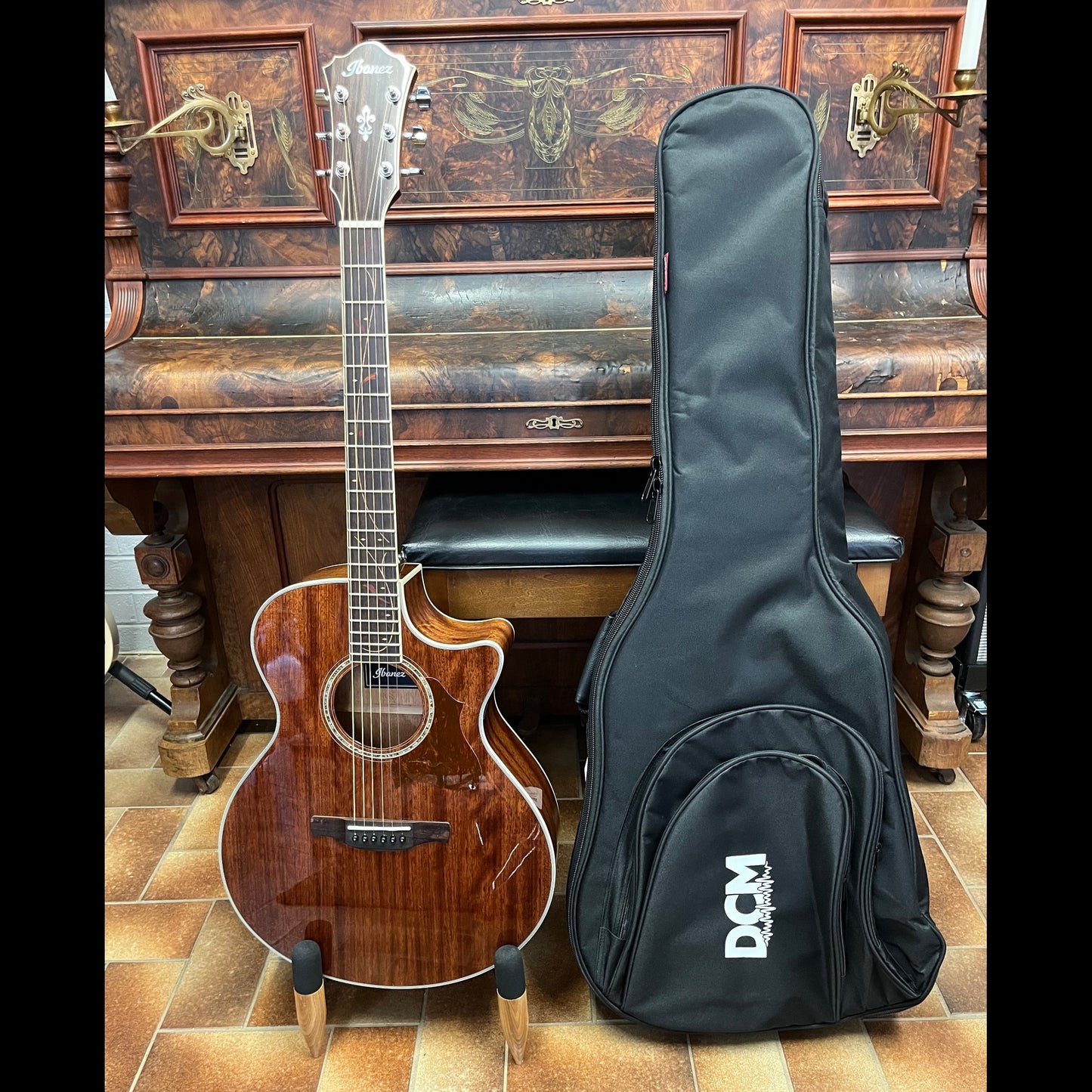 Ibanez AE245-NT Acoustic-Electric Guitar with Solid Okoume Top USED Ibanez Acoustic Guitars