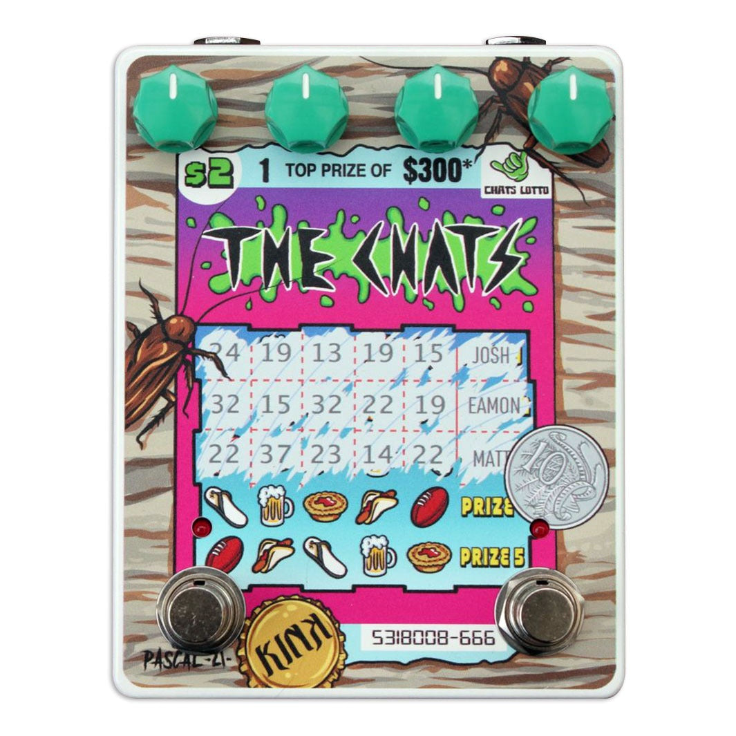 Kink Scratchie Fuzz Boost pedal collaboration with The Chats Kink Effects Pedals