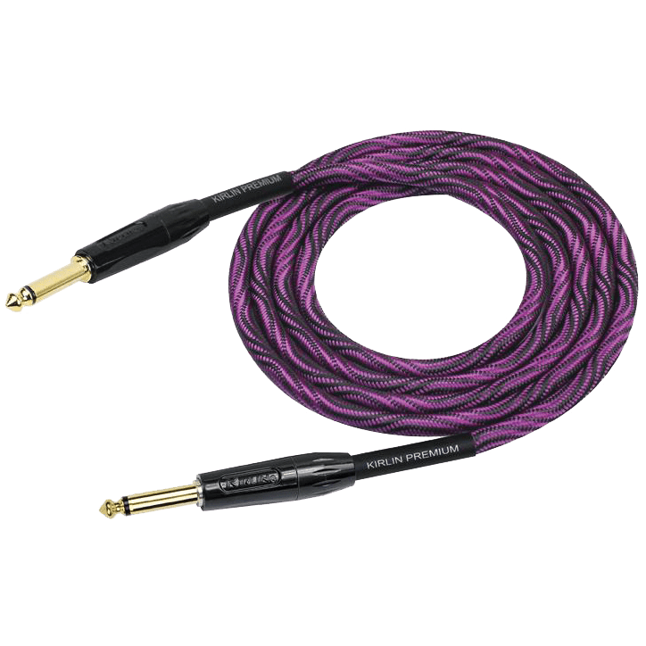 Kirlin IWB201WB 10ft Premium Plus Wave Purple Guitar Cable Kirlin Cables & Leads