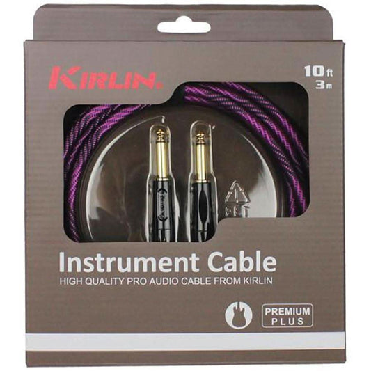 Kirlin IWB201WB 20ft Premium Plus Wave Purple Guitar Cable Kirlin Cables & Leads