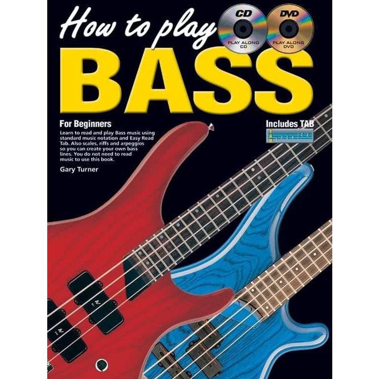 How To Play Bass for Beginners Book/CD/DVD Learn To Play Guitar Accessories