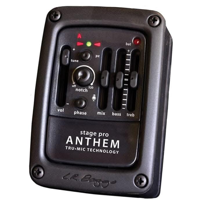 LR Baggs ANTHSTAGE Anthem Stagepro Acoustic Guitar Preamp System with Element Pickup & Microphone LR Baggs Acoustic Guitar Pickup