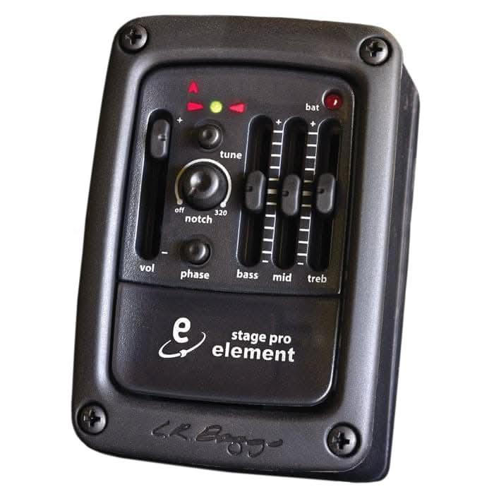LR Baggs STAGEPRO Element Stage Pro Advanced Undersaddle Pickup With Side mounted preamp LR Baggs Acoustic Guitar Pickup
