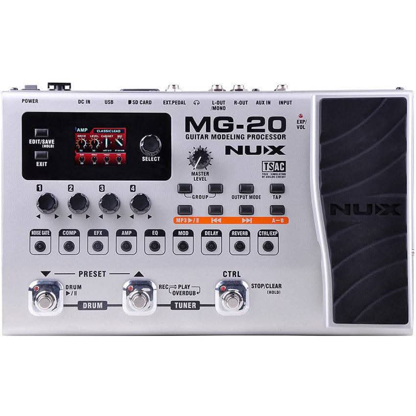 NU-X MG-20 Guitar Modeling Processor NU-X Products Effects Pedals