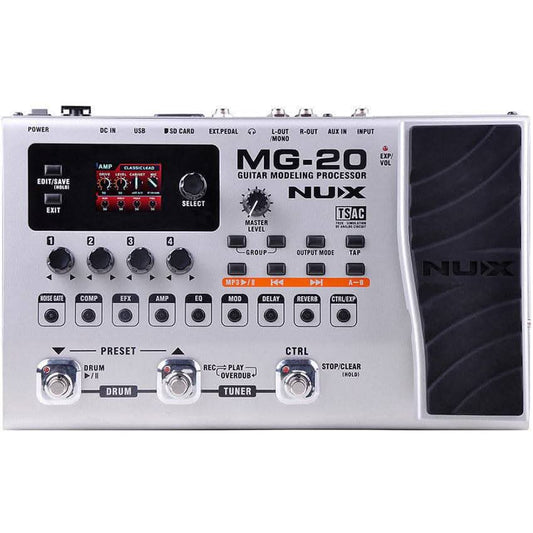 NU-X MG-20 Guitar Modeling Processor NU-X Products Effects Pedals