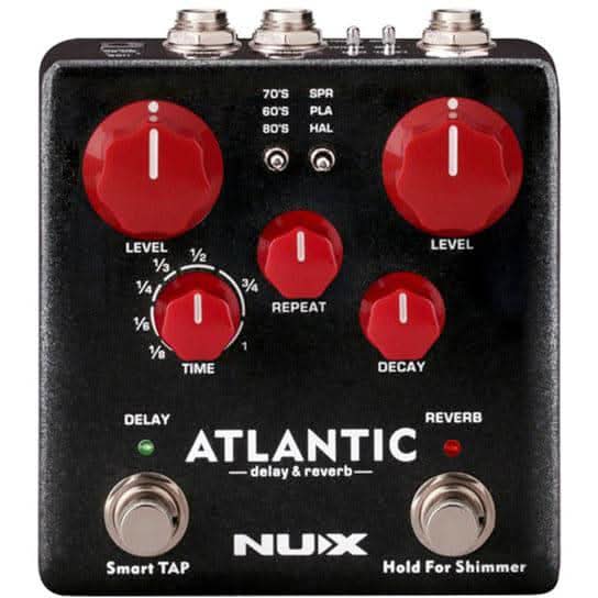 NU-X Verdugo Series Atlantic Multi Delay & Reverb Effects Pedal NU-X Products Effects Pedals
