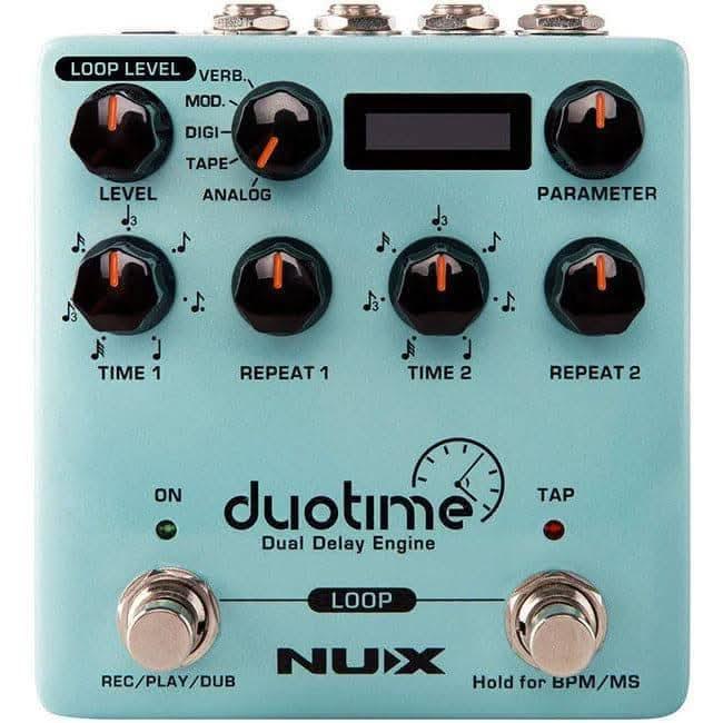 NU-X Verdugo Series Duotime Dual Delay Engine Effects Pedal NU-X Products Effects Pedals