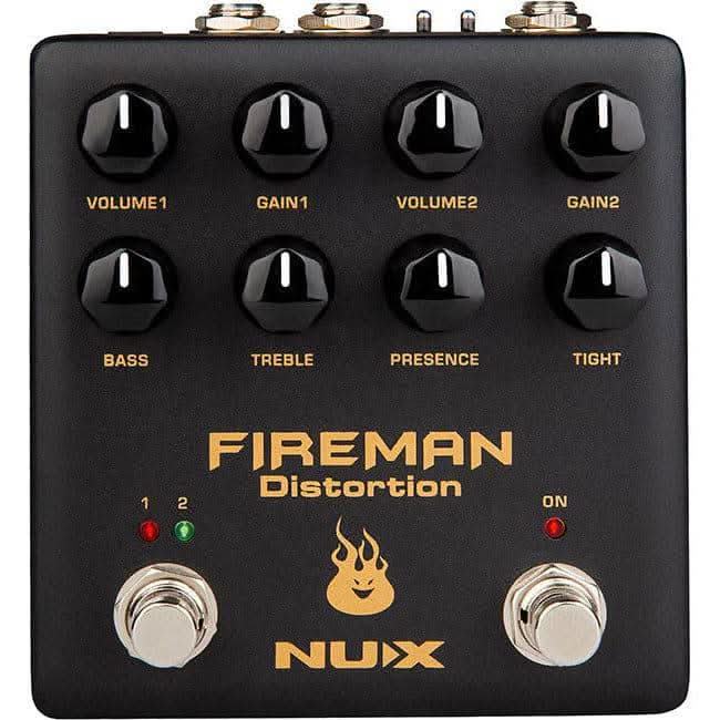 NU-X Verdugo Series Fireman Dual Channel Distortion Effects Pedal NU-X Products Effects Pedals