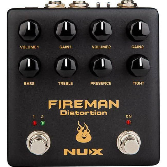 NU-X Verdugo Series Fireman Dual Channel Distortion Effects Pedal NU-X Products Effects Pedals