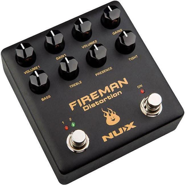 NU-X Verdugo Series Fireman Dual Channel Distortion Effects Pedal NU-X Products Effects Pedals