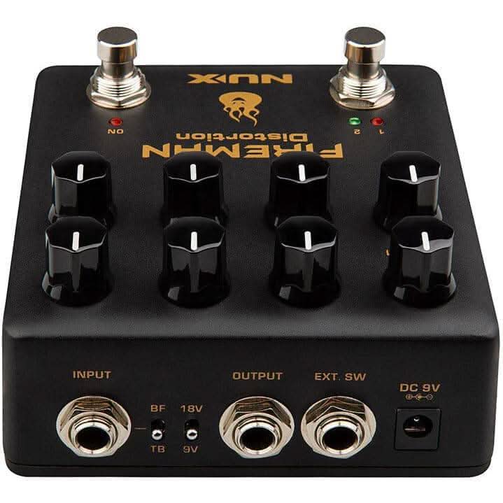 NU-X Verdugo Series Fireman Dual Channel Distortion Effects Pedal NU-X Products Effects Pedals