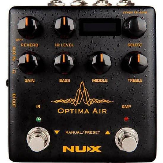 NU-X Verdugo Series Optima Air Acoustic Simulator & IR Loader Pedal NU-X Products Effects Pedals