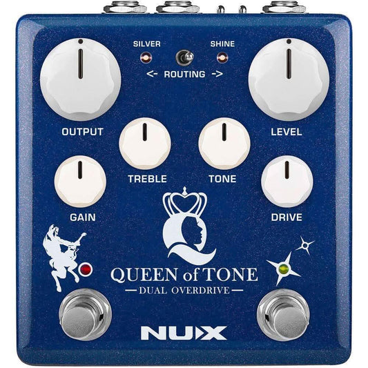 NU-X Verdugo Series Queen Of Tone Dual Overdrive Effects Pedal NU-X Products Effects Pedals
