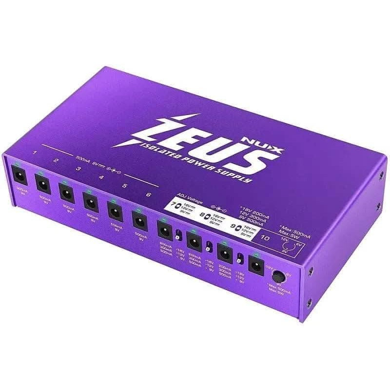 NUX Zeus Isolated Variable Power Supply NU-X Products Effects Pedals