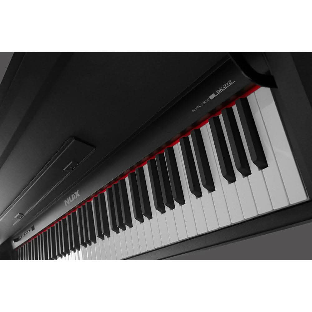 NU-X WK310 Upright 88-Key Digital Piano with Flip-Top in Black Finish NU-X Products Electric Piano