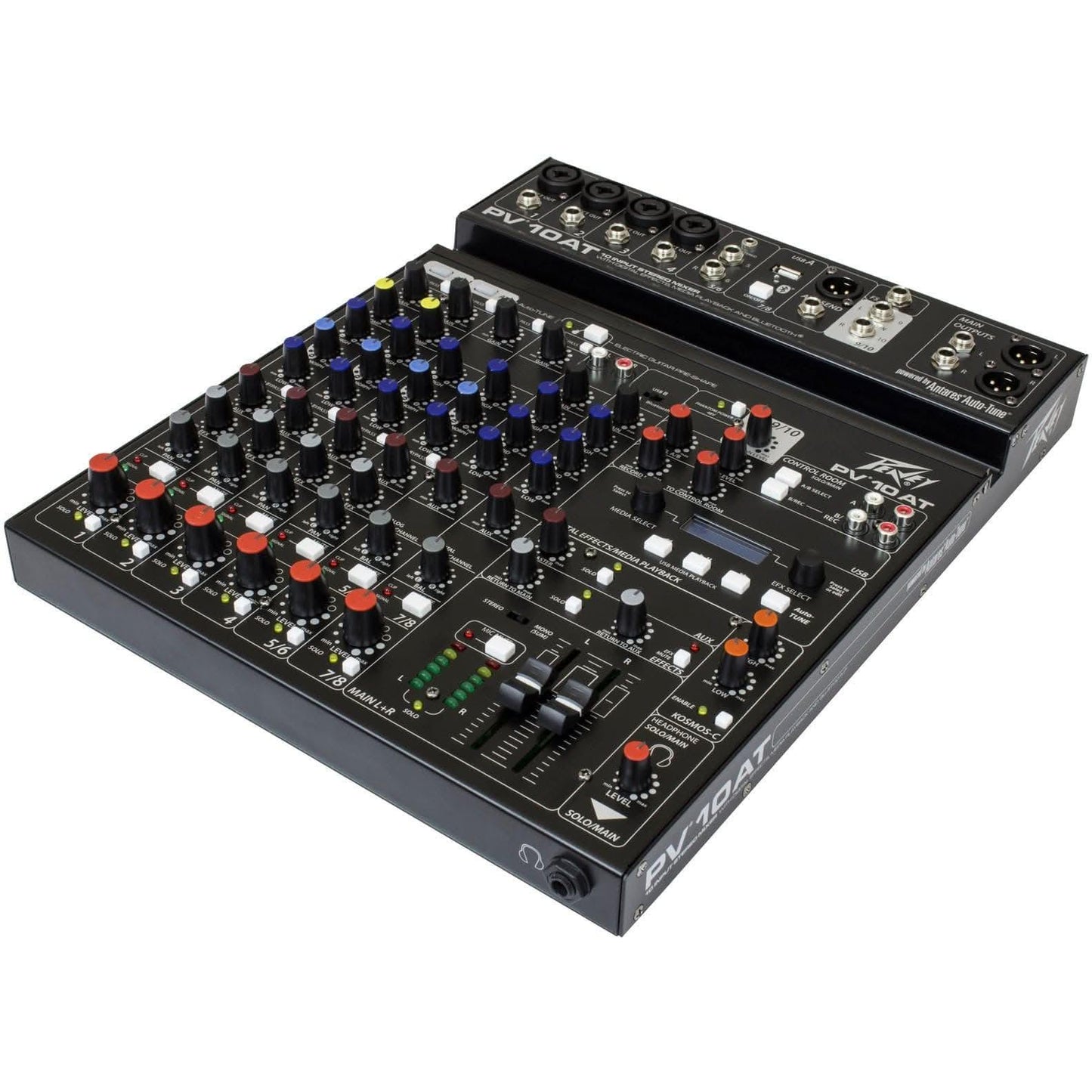Peavey PV Series "PV-10AT" Compact 10-Channel Mixer with Bluetooth & Antares Auto-Tune Peavey