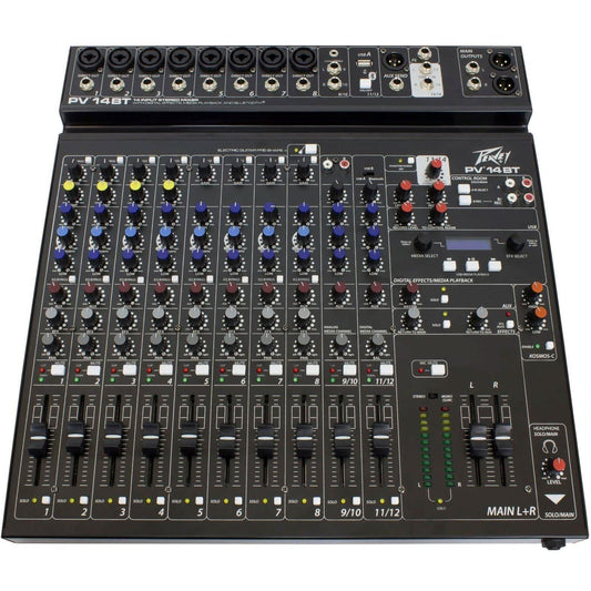 Peavey PV Series "PV-14BT" Compact 14-Channel Mixer with Bluetooth Peavey