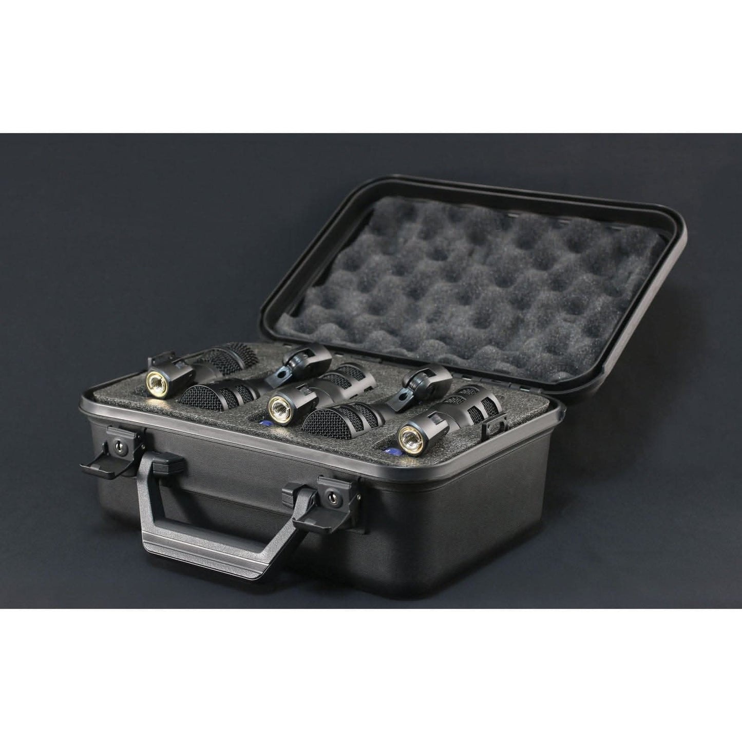 Peavey PVM DMS-5 Drum Microphone System with Mounts, Cables & Carry Case