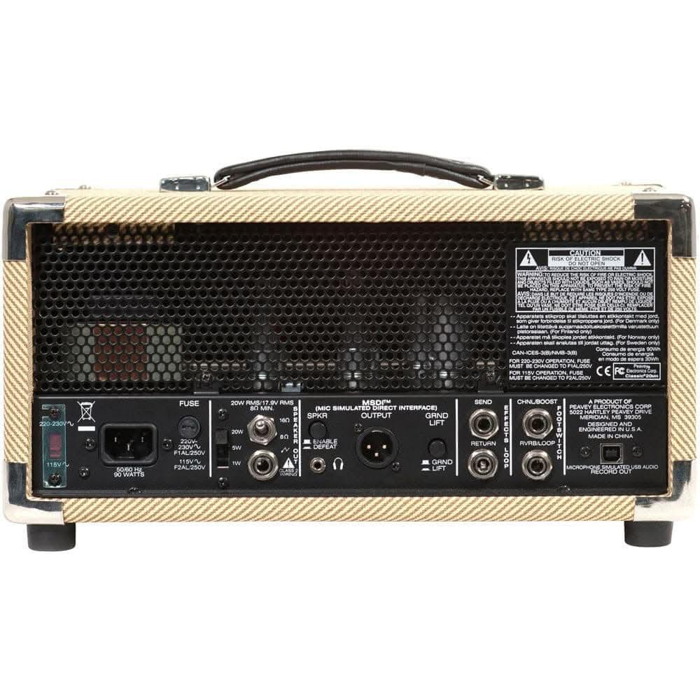 Peavey Classic Series "Classic 20MH" Mini Guitar Amplifier Head 20-Watt