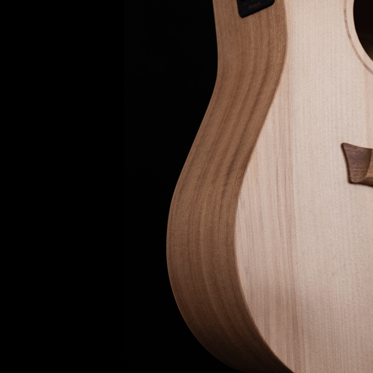 Pratley Entertainer Mini OM All Solid Maple B/S / Bunya Top w/pickup Pratley Guitars Acoustic Guitars