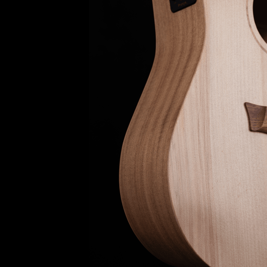 Pratley Entertainer Mini OM All Solid Maple B/S / Bunya Top w/pickup Pratley Guitars Acoustic Guitars