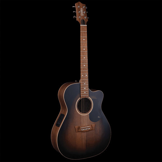 Pratley Premier OM Cutaway All Solid Blackwood Vintage Black Burst Top Electric Pratley Guitars Acoustic Guitars