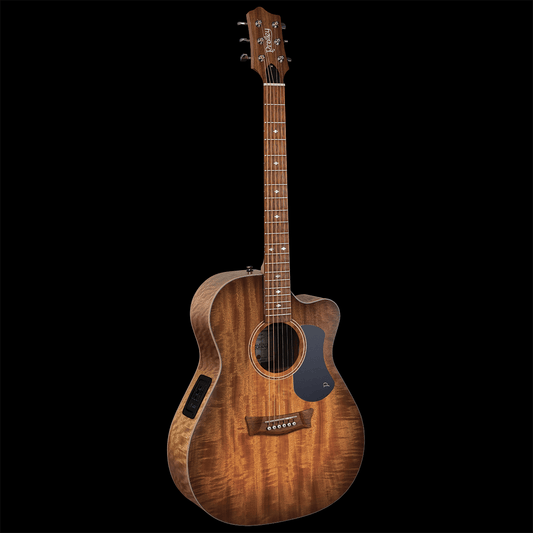 Pratley Premier OM Cutaway All Solid Maple Smoke Burst Top Electric Pratley Guitars Acoustic Guitars