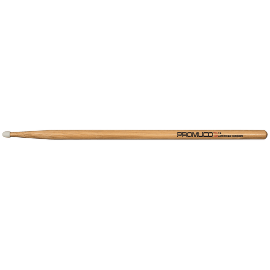 Promuco 1801N7A American Hickory 7A Nylon Tip Promuco Drum Sticks