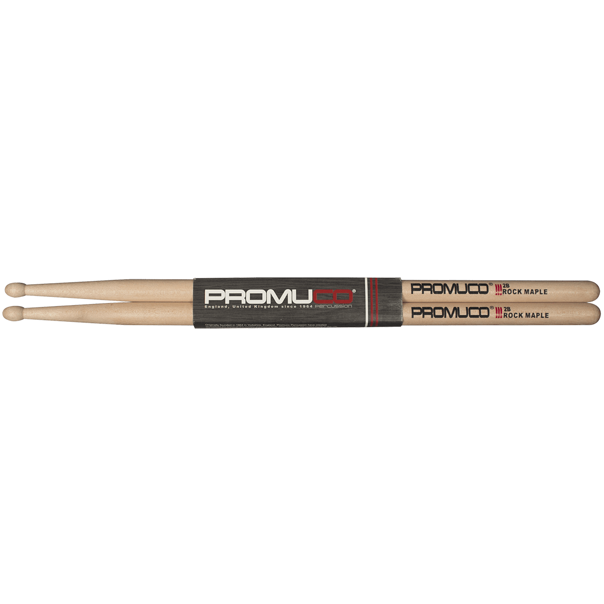 Promuco 18022B Rock Maple 2B Wood Tip Promuco Drum Sticks