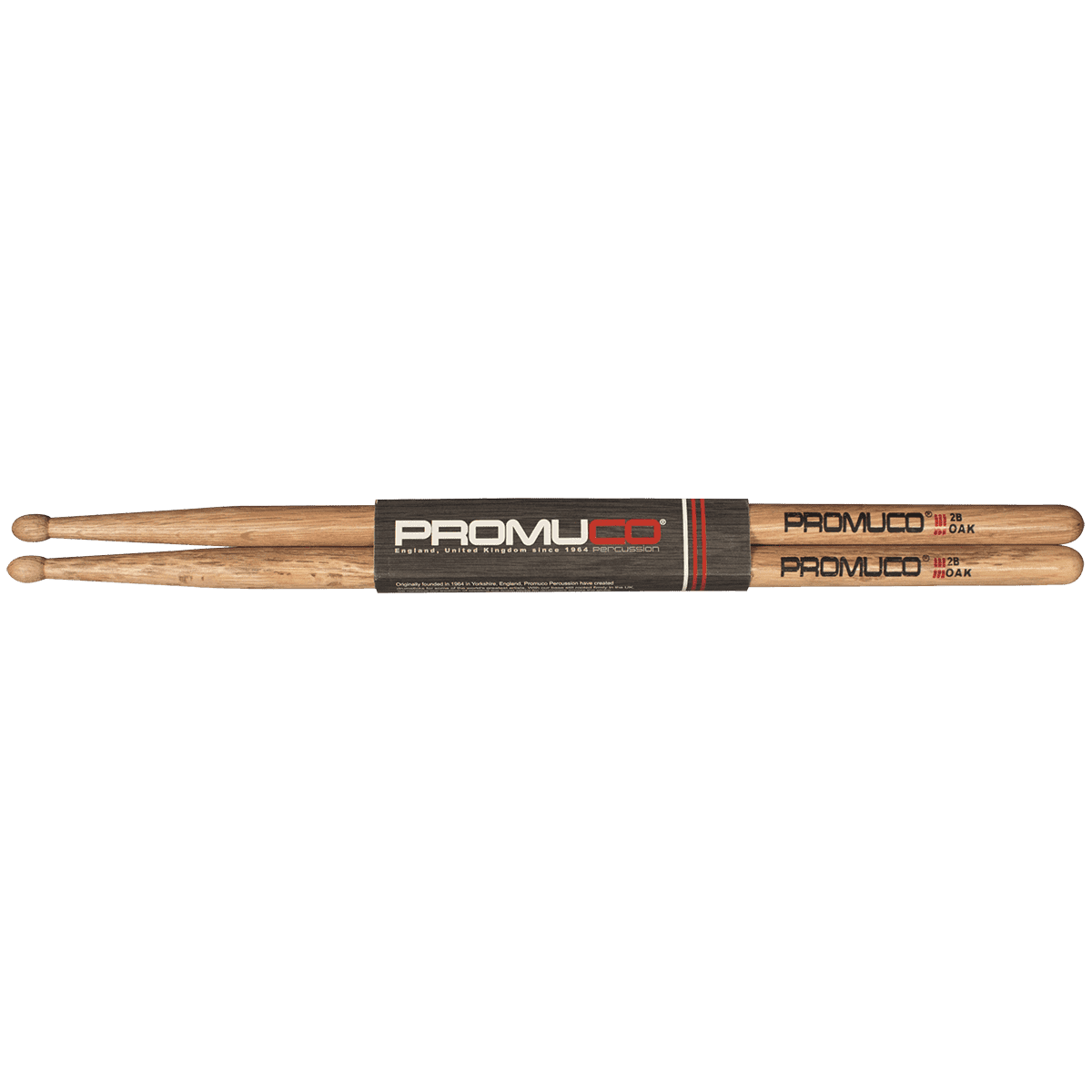 Promuco 18032B Oak 2B Wood Tip Promuco Drum Sticks